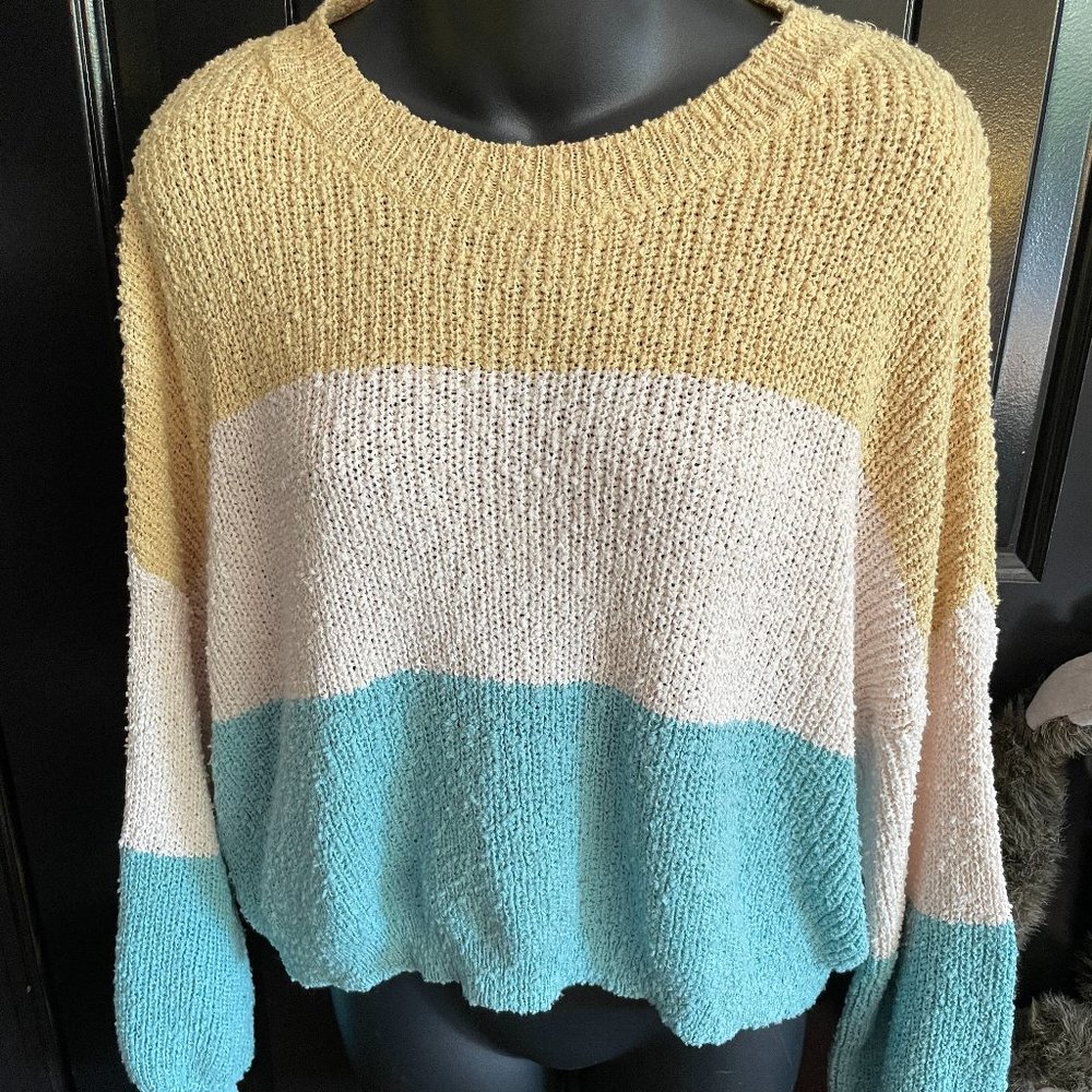 Darling cozy striped sweater - Picture 4 of 8